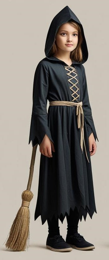 Siyah Cadı Kostümü